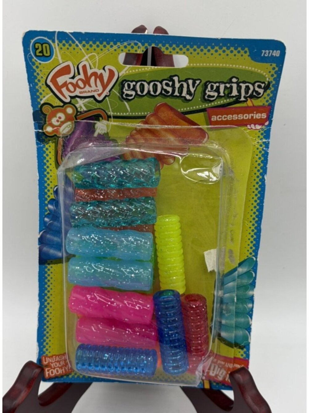 Foohy 73740 Gooshy Sparkly Grips 17 Pack Vintage 2006 Open Pack READ School
